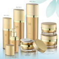 golden square acrylic cream jar cosmetic packaging jars
